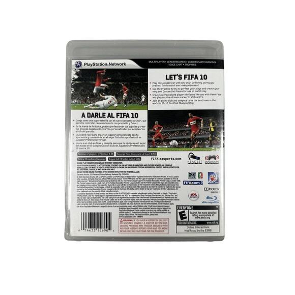 FIFA Soccer 10 (Sony PlayStation 3, 2009) Authentic, CIB, Tested - Picture 3 of 3